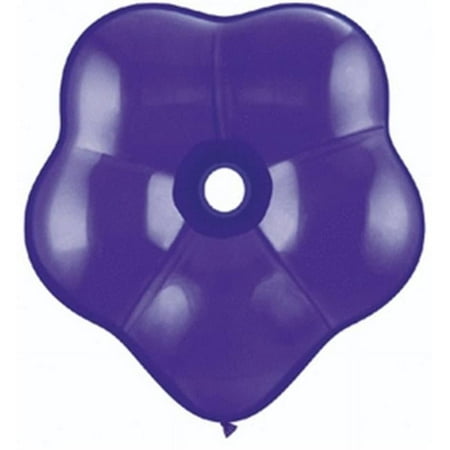 Qualatex 70581 6 in. Geo Blossom Latex Balloon - Quartz Purple