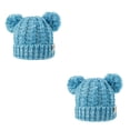 thumbnail image 3 of Minnieouse Gorro con bolas de pompones esponjosos para frita, diseño de doble capa, gorros de moda, gorros de gran elasticidad para niños Type11 NO11, 3 of 6
