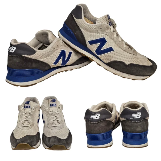 New Balance Mens 515 V3 ML515VP3 White Casual Shoes Sneakers Size 12 D