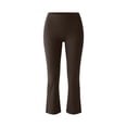 thumbnail image 3 of JYnXIANTI Womens Capris High Waisted Butt Lifting Flare Leggings Comfy Yoga Athletic Capri Pants Ladies Soft Lounge Clothes, 3 of 6