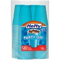 thumbnail image 3 of Hefty Blue Disposable Party On Plastic Cups, 18 oz, 120 Count, 3 of 6