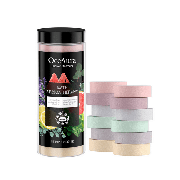 Aromatherapy Steam Shower - Relaxing Body Cleanser with Lavender, Eucalyptus, Mint & More