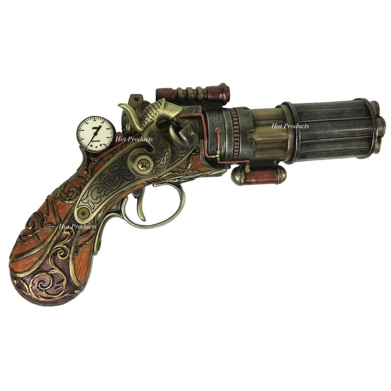 Veronese Design WU76840A4 Steampunk 6 Barrel Pistol