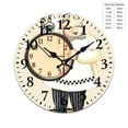 thumbnail image 2 of Wall Clock Mute without Ticking-Abstract Chef with Pocket Watch Pattern Funny Living Room and Kitchen Wall Clock, Battery Powered, Suitable for Home/Office/Bedroom/Classroom, 2 of 6