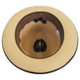 thumbnail image 4 of Latte Florentine Milan Straw Fedora Hat - 7.25 - Sand, 4 of 4