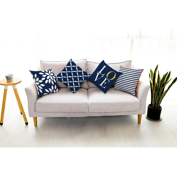 Couch pillow top case covers