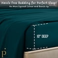 thumbnail image 3 of PRATYUX Twin XL 6-PC Sheet Set 800-TC 100% Egyptian Cotton, 10" Deep Pockets - Teal Blue, 3 of 7