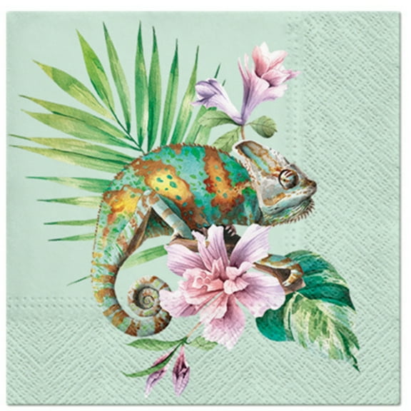 Keep Unique Animal Paper Napkins, Botanical Napkins, Decoupage Napkins, Assorted Color, 20/Pack