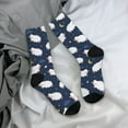 thumbnail image 5 of KLL Cute Sheep 1 Print Cool Socks Men's Women's Crew Socks Funny Crazy Novelty Stockings, 5 of 6