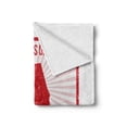 thumbnail image 2 of Alabama Soft Flannel Fleece Blanket, State of Alabama Map on Grungy Radiating Lines Starbust Pattern Background, Cozy Plush for Indoor and Outdoor Use, 50" x 70", Red Pale Pink White, by Ambesonne, 2 of 6