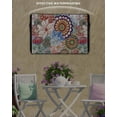 thumbnail image 6 of Outdoor TV Cover 40 to 43 Inch Weatherproof, Multicolor Boho Floral Waterproof TV Screen Protector for Outside Decor with Zipper and Pocket 40"L x 25"H , Vintage Watercolor Flowers, 6 of 7