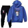 thumbnail image 1 of Kuromi Kuromi traje para niños ropa de primavera y otoño niñas con capucha sudadera fina pantalones 2223, 1 of 1