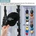 thumbnail image 4 of 2Pcs Hat Rack Organizer Baseball Holder Storage Cap Hanger Door Wall Caps Stand, 4 of 6