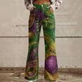 thumbnail image 2 of Womens Sweatpants Plus Size Printed Loose Casual Stylish Wide Leg Sweatpants Women White 5Xl, 2 of 5