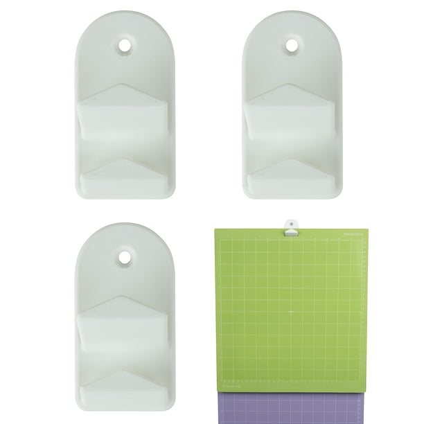 Paquete de 3 perchas para tapetes de corte con ganchos dobles (equivalente a 6 ganchos) Soportes de almacenamiento compatibles con Cricut Explore One/Air/Air 2/Maker Cut Mats Accesorios para Cricut