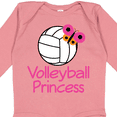 thumbnail image 4 of Inktastic Volleyball Butterfly Princess Girls Long Sleeve Baby Bodysuit, 4 of 5