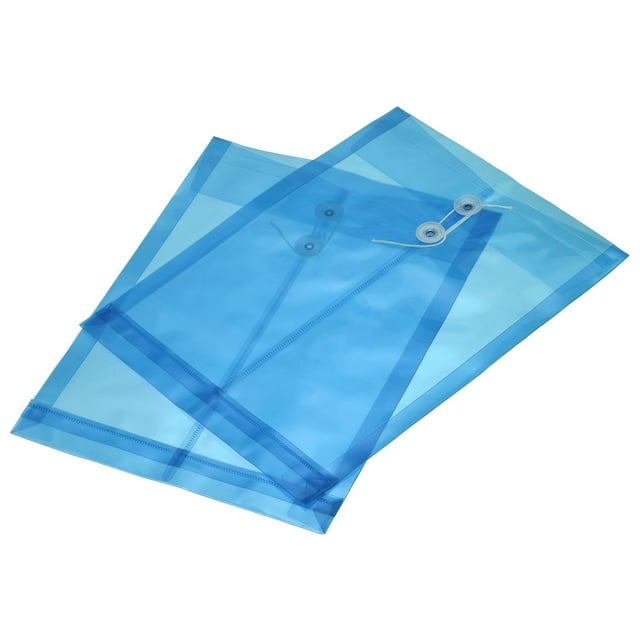 Unique Bargains Dossiers A4 avec Corde, Bleu, Lot de 5