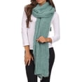 thumbnail image 2 of Grecia Women's Solid Long Extra Soft Textured Winter Scarf, 2 of 6