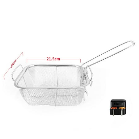 

Fried Skewers Chips Fish Fry Baskets Stainless Steel Fryer Basket Strainer