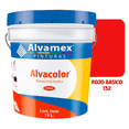 thumbnail image 1 of Pintura Vinílica Alvamex Alvacolor Rojo Básico 19L Interior y Exterior 4 Años, 1 of 3