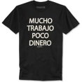 thumbnail image 1 of Ring Of Fire Mens Mucho Trabajo Poco Dinero Graphic T-Shirt, Negro, Mediano Ring Of Fire Camiseta gráfica, 1 of 1