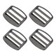 thumbnail image 1 of Hebilla Deslizante de Bloqueo Uxcell Aleación de Zinc Ajustable para Cintas de Liberación 1-1/2", Negro-Gris, Paquete de 4, 1 of 6
