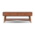 thumbnail image 3 of Alpine Furniture Flynn Rectangular Wood Coffee Table - Chestnut Brown, 3 of 8