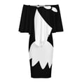 thumbnail image 5 of Wilma Flintstones Women's Off The Shoulder Ruffles Summer Wedding Guest Loose Casual Party Beach Dress, 5 of 9