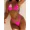 Hot Pink, variant on New Solid Color Halter Tie Elegant Sexy Party Micro Triangle Bikini Set, Summer Beach Fashion Women Bikini Vacation Casual