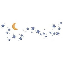 Moon and Stars Wall Stencil -E303 by Designer Stencils