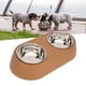 thumbnail image 4 of Tazones De Mascotas Dobles Cuencos De Acero Inoxidable Evitan Soporte De Decoración De Bownot Slip Para Gato De Pequeñas Mascotas Medianas, 4 of 7