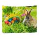 thumbnail image 2 of ABPHQTO Huevos de Pascua Tapiz de conejo Decoración de pared Sala de estar Dormitorio Tapices DIY 128x150 cm, 2 of 4