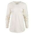 thumbnail image 3 of Boxercraft Womens Pom Pom Long Sleeve Jersey T-Shirt, 2XL, Natural, 3 of 4