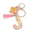 thumbnail image 2 of MesaSe Key Chain 26 Letters Butterfly Women Compact Long Lasting Key Ring Bag Decoration, 2 of 8