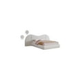 thumbnail image 2 of Meridian Furniture Everest Cream Linen Textured Fabric Queen Bed, 2 of 8