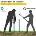 thumbnail image 5 of SOUMNS 17 inch Post Driver with Handles, Steel Heavy Duty Fence Post Driver, Black, 5 of 7