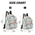 thumbnail image 2 of FORMRS Mini Backpack Purse for Women Travel Daypack Casual Shoulder Bag, Green Geometric, 2 of 7