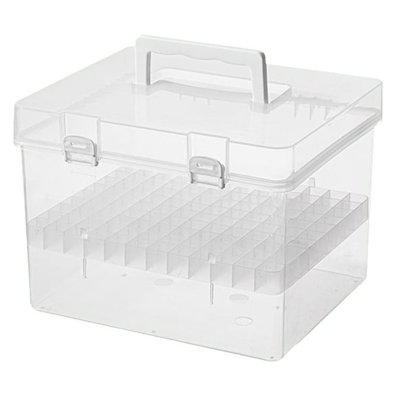 Kaireo Marker Case Storage Container Multifunctional Transparent Marker Organizer Art for Color Highlighter Watercolor Pens 12/24/36/48/60/80/ 120 Slots