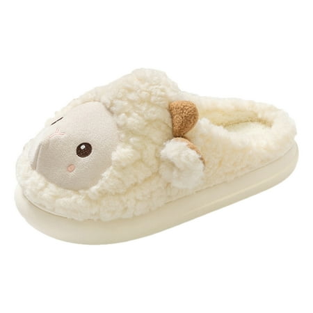 

ZHAGHMIN Black Sandals For Women Dressy Womens Slippers Indoor Home Lightweight Winter Cute Cartoon Animal Sheep Warm Cotton Slippers Womens Slippers Size 7 Womens Slipper Booties Indoor Soft Sole W