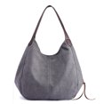 thumbnail image 3 of Bolsos de lona de algodón con varios bolsillos para mujer a la moda, bolsos de hombro, bolsos de mano TUNC Sencillez, 3 of 5