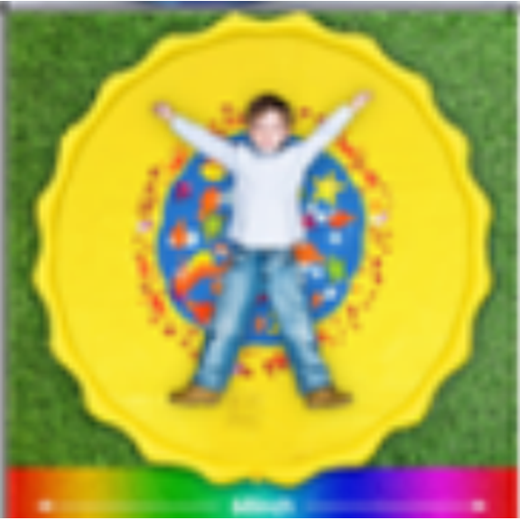 Splash Pad for Toddlers, Outdoor Sprinkler for Kids, 67" Summer Water Toys Inflatable Wading Baby Pool for Girls Boys Pets Dog