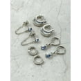 thumbnail image 4 of Time and Tru Silvertone Hoop and Dangle "December" Earring Set, 4 Pairs, 4 of 4