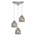 thumbnail image 2 of Elk 31597/3 Space Pendants 13in Nickel Tones Glass Metal 3-light, 2 of 2