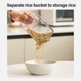 thumbnail image 3 of Distributeur de Céréales à 6 Compartiments, Récipient à Riz Facile d'Accès, Étanchéité pour Cuisine, Distributeur de Nourriture Sèche avec Rotation, 3 of 8