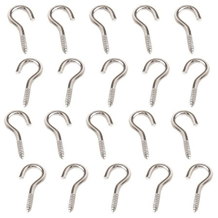 Tineasur Tiny Screw Hooks 100pcs Silver Perfect for Hanging Curtains
