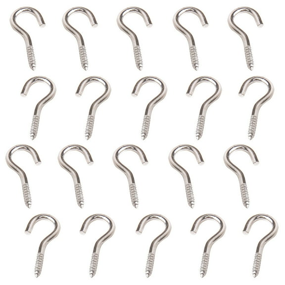 Tineasur Tiny Screw Hooks 100pcs Silver Perfect for Hanging Curtains