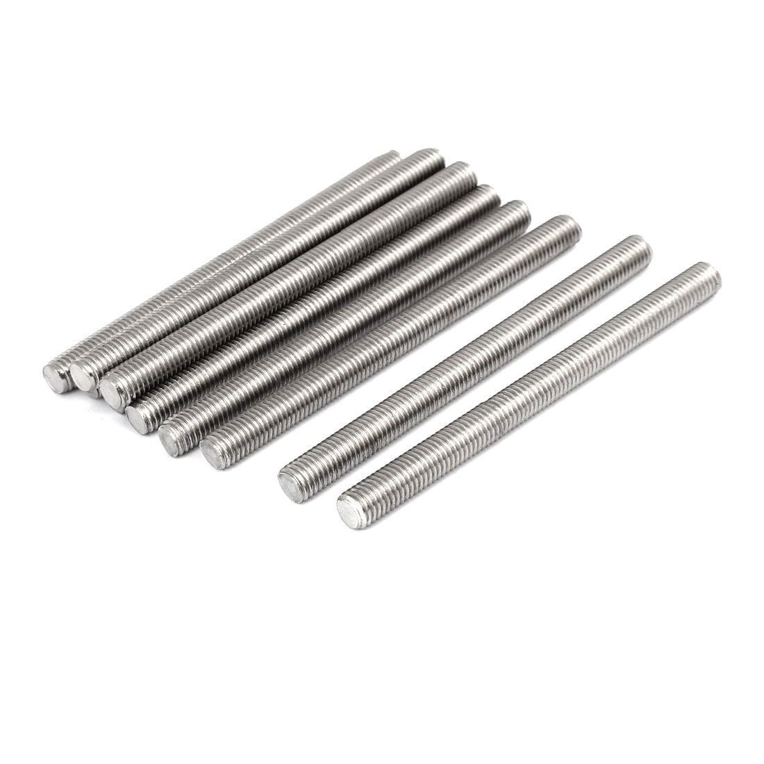 Unique Bargains M10 x 130mm 304 Stainless Steel Fully Threaded Rods Bar Studs Fasteners 10Pcs