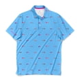 thumbnail image 6 of SCALES Trippy Fish Short Sleeve Polo Black, Small, 6 of 6