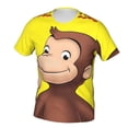 thumbnail image 3 of Curious George T Shirt For Men Women, Graphic Print Casual Unisex Short Sleeve Summer Funny Top Tees Shirt, 3 of 8