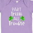 thumbnail image 4 of Inktastic Part Irish All Trouble St. Patrick's Day with Green Clovers Boys or Girls Baby Bodysuit, 4 of 5